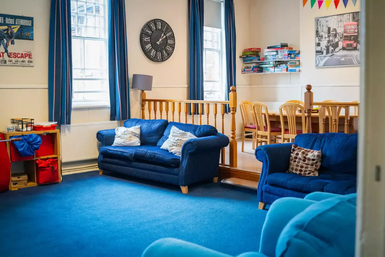 The boarding house common room