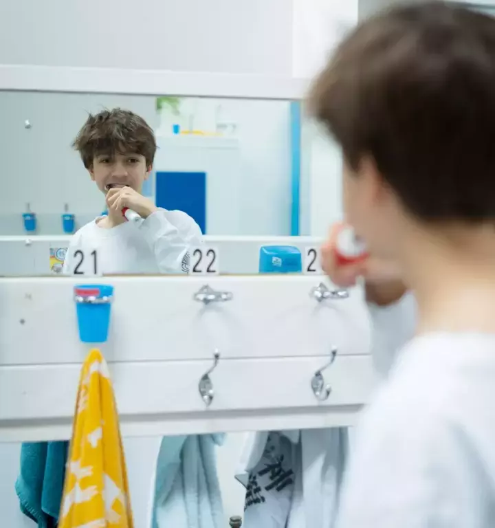 Getting ready in the morning